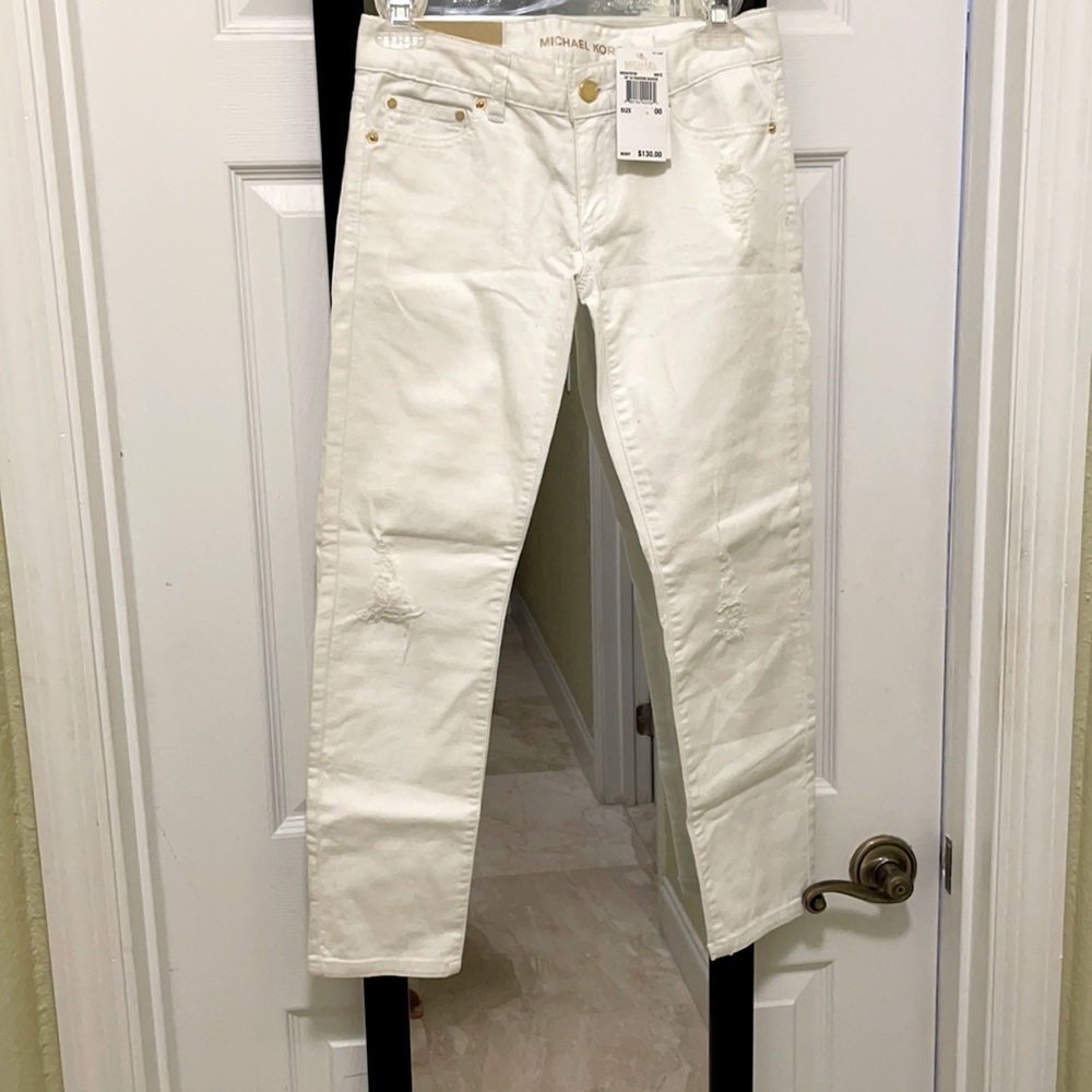 Michael Kors white jeans, brand new